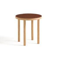 Приставной Столик из дуба и стекла Evergreen единый размер каштановый LA REDOUTE INTERIEURS  фото, kupilegko.ru